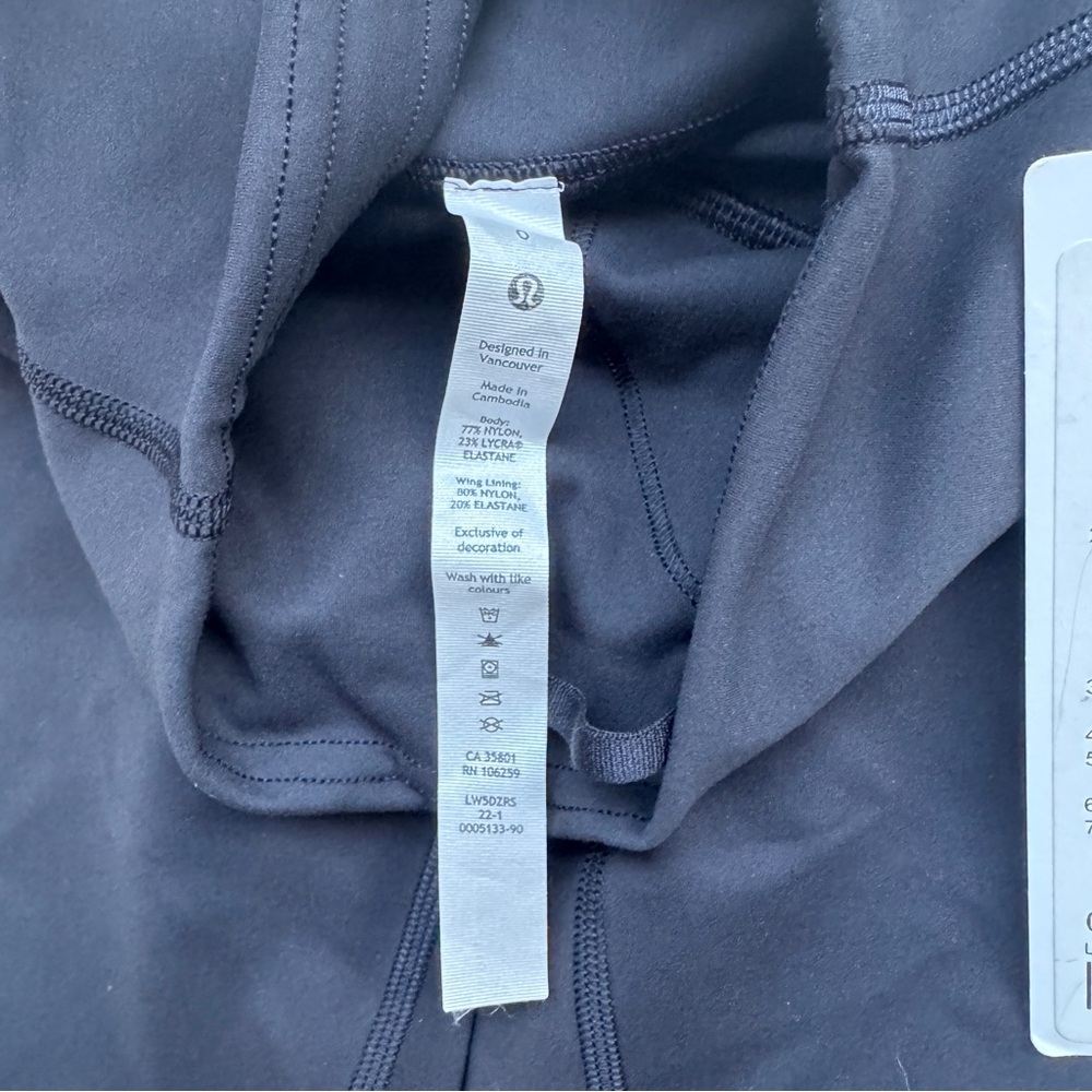 Lululemon Wunder Train HR Tight 25" Contour Fit Legging Womens Size 0 Black Yoga - Picture 5 of 10